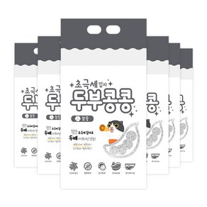 두부콩콩 고양이화장실 두부모래 참숯 2.8Kgx6개, 2.8L, 6개