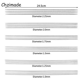 대바늘 대바늘세트 두근두근대바늘레슨시리즈+바늘세트 줄대바늘 코바늘책 코바늘5호 Chzimade 24 개 1/1.25/1.5mm 스테인레스 스틸 긴 구슬 바느질 바늘 자수 패치 워크