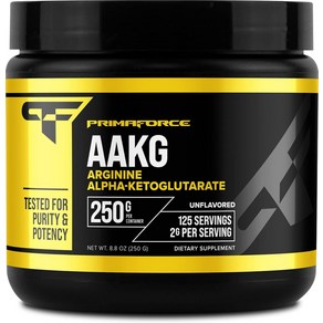 PimaFoce AAKG Aginine 분말 250 그램 LAginine 및 AlphaKetoglutaate Acid, 250g, 1개