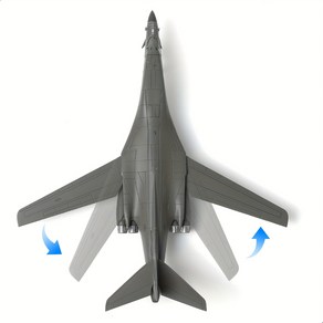 B-1B 랜서 전략 폭격기 모델 - 1/200 스케일 다이캐스트 금속 항공기 디스플레이 스탠드 포함 | 수집가 및 선물용으로 완벽함