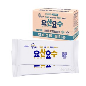 유한크린텍 요산요수 업소전용 물티슈 400장, 1개, 400개입, 50g