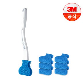 3M 스카치 브라이트 크린스틱 변기청소 핸들+리필 모음, 1개