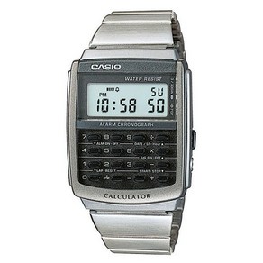 [카시오] [정품] CASIO CA-506-1 데이터뱅크 계산기 메탈시계