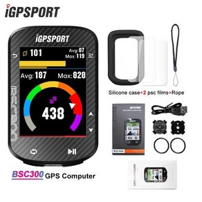 IGPSPORT BSC300 자전거 컴퓨터 사이클링 무선 속도계 컬러 스크린 지도 내비게이션 ANT 센서 주행 거리계, 6) BSC300 CAD70 SPD70, 1개