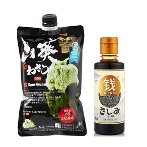 새우몰 회소스세트 (삼광999 생와사비 750g + 치엔사시미소유 250ml), 단품