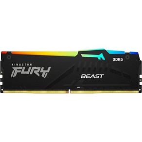 킹스턴 퓨리 비스트 RGB 64GB 5600MTs DDR5 CL40 DIMM 데스크탑 메모리 2개 키트  인텔 XMP 3.0  적외선 싱크 기술  오버클럭 안정성  KF, 6000MT/s_8GB