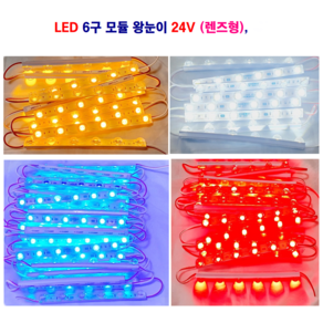 SS LED 6구 왕눈이 모듈 (렌즈형) 24V