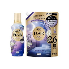 플레어 릴렉스 라벤더 & 쟈스민 본품 510ml+리필 910ml 섬유유연제 일본세제, 1개