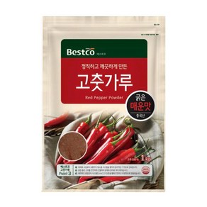 베스트코 고춧가루 매운맛굵은 1kg, 1개