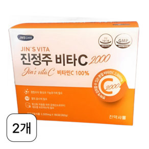 진정주 비타C2000 180포 2박스 진정주몰 진약사몰, 360g, 2개