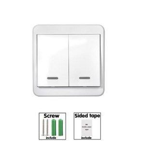 iot 자동 무선 불끄기 스위치 봇 누워서 조명 푸시 버튼 원격 제어 벽, 1W-2gang, 1개