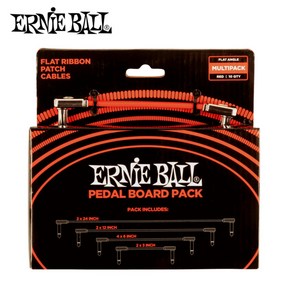 ErnieBall Flat Ribbon Patch Cable Multi Pack Red