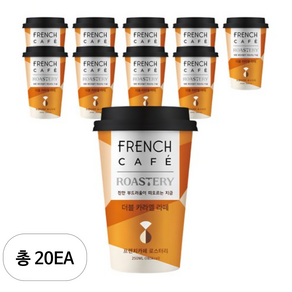 프렌치카페 로스터리 더블 카라멜 라떼, 250ml, 20개