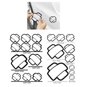 바이유즈 자동차 스크래치 반창고땜빵 스티커
