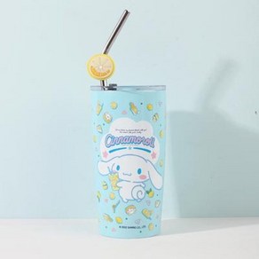 산리오 대용량 빨대 텀블러 600ml, 시나모롤