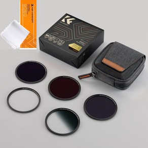 KnF 67mm NANO-X 마그네틱 필터 세터 (GND8/ND8/ND64/ND1000) 8K AGC Glass / 렌즈크리너융포함/ 5 pcs Magnetic Filte Set, 1개