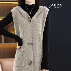 카라 KARRA 토글버튼후드베스트 A4S0588