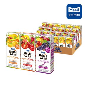 [매일유업] 썬업 과일야채샐러드 200ml 녹황8+레드8+퍼플8, 1세트