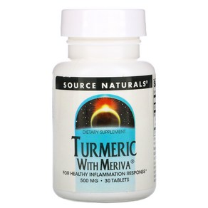 Souce Natuals Tumeic with Meiva 500 mg 30 정, 30정, 1개