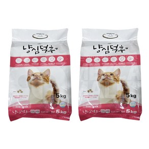 냥심덕후 고단백 고양이 대용량 사료, 5kg, 2개