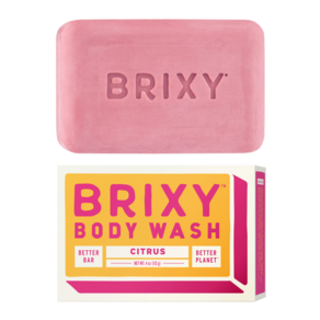 BRIXY 브릭시 보습 pH 밸런스 중성 바디워시 바 비누 바 피부장벽 지원 - 시트러스 향 Moisturizing Body Wash Bar For Skin Barrier