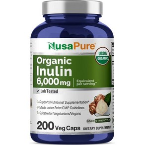 누사퓨어 이눌린 파우더 6000mg 캡슐 200개 201 추출물 비, 누사퓨어 이눌린 파우더 6000mg 캡슐 200개 20, 1개, 200정