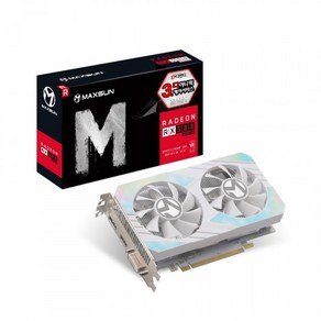 MAXSUN 라데온 RX 580 2048SP 빅맥 화이트 D5 8GB, 본품