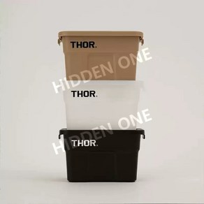 THOR 토르 컨테이너 박스 미니 수납함 캠핑 장비 1L, 1개, 투명