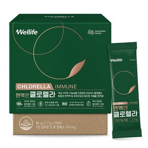 [대상웰라이프]면역엔 클로렐라 1박스(2.7gX30포), 2.7g, 1박스