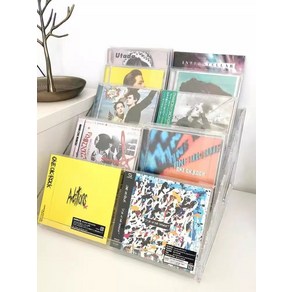 아크릴 CD 진열대 보관대 보관함 디스플레이 테이프 앨범 선반 전시 정리 음악 인테리어, 3단 CD 랙, 1개