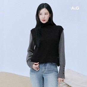 [론칭가69 900원]더엣지 24FW 울혼방 언발 터틀 베스트 1종