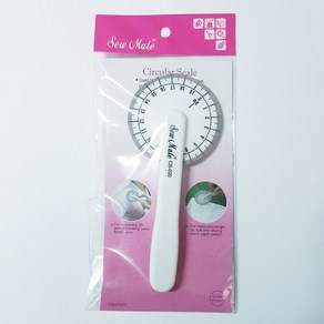 (퀼트나인) 룰렛자 진동자 암홀 곡선 원형자 목둘레, 1개