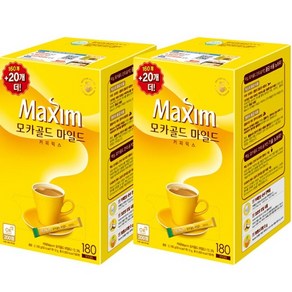 맥심 모카골드 마일드 커피믹스, 12g, 180개입, 2개