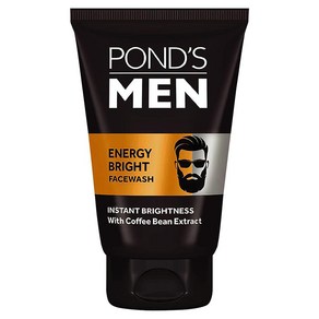 POND'S 남성용 에너지 브라이트 페이스 워시 커피콩 밝은 피부 50g, 1개