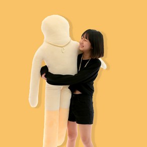 코튼푸드 초코샘/빼빼롱 바디필로우 대형인형쿠션 150cm (3종) 빼빼로데이 여자친구 기념일선물, 플렉스초코샘 크림