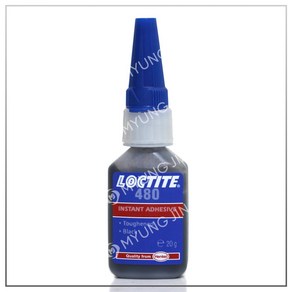 록타이트 LOCTITE 480 내충격성 순간접착제 (흑색 20g), 1개