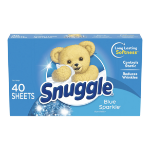 Snuggle 스너글 드라이시트 건조기시트 블루스파클 6종, 40매, 1개