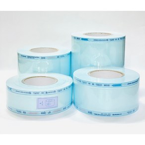 롤 멸균 포장지 멸균 소독 비닐 씰링 롤 소독 포장지, 75mm*100m, 1개