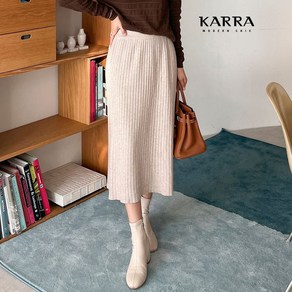 카라 KARRA 미디골지니트스커트 A4S0084