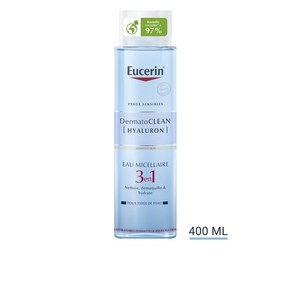 EUCERIN 프랑스 정품 유세린 더마토클린 히알루론 3 in 1 클렌징워터 400ml, 1개