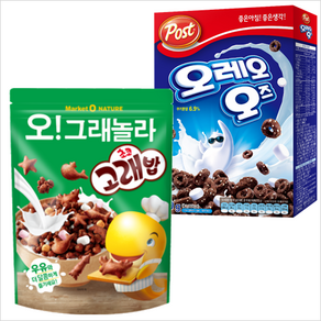 오리온 오그래놀라 초코고래밥 250g+포스트 오레오오즈 250g, 250g, 1개