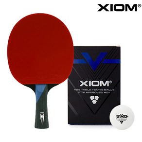 [엑시옴] 엑시옴 M5.5 쉐이크 핸드 라켓 탁구공 6개 세트 XTRXM1302R55_SET6BA, 라켓+볼 6, 1개