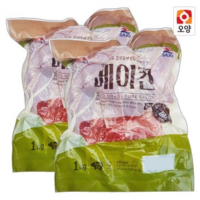 [퀴클리몰] 사조오양 습식 베이컨 뭉치 1kg 베이컨 파지, 2개