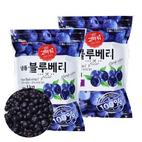 손씨푸드 1+1 프리미엄 냉동 블루베리 1kgx2, 1kg, 2세트