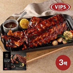 [빕스] 폭립 3종 3팩, 450g, 3개