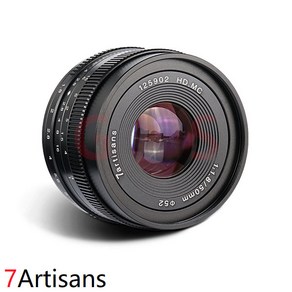 7Atisans 50mm F1.8 수동포커스 APS-C 캐논 EF-M 용, 소니E