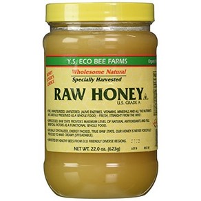 YS Eco Bee Fams Raw Honey 와이에스 에코 비 팜 로우 허니 벌꿀 623g 3팩, 3개