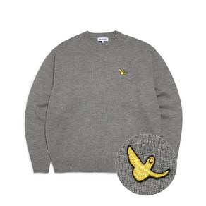 마크곤잘레스 ANGEL WAPPEN OG KNIT SWEATER - M/GREY Z241UKT010093 563190