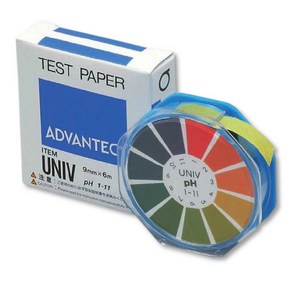 ADVANTEC pH TEST PAPER UNIV 유니버셜 수소이온농도 측정 시험지, 1개