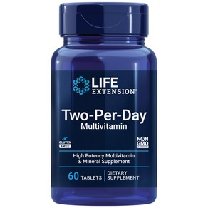 Life Extension Two-Pe-Day Multivitamin – Daily Dose of Vitamins & Mineals fo Men and Women - Com, 60정, 1개